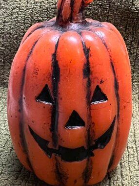 Vintage looking wax Pumpkin candle